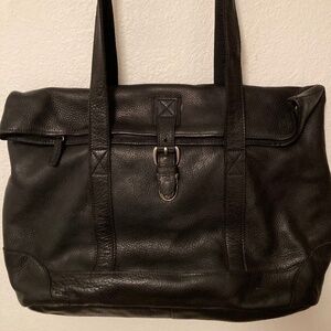 Large Leather LL Bean Tote